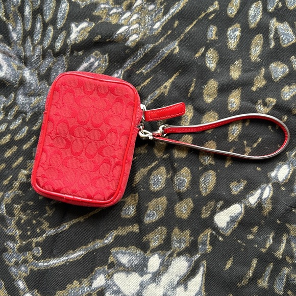 Coach Red Wristlet - Excellent Condition - Picture 2 of 6